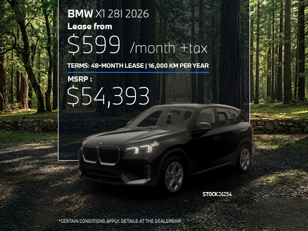 Bannière de BMW X1 xDrive28i 2026